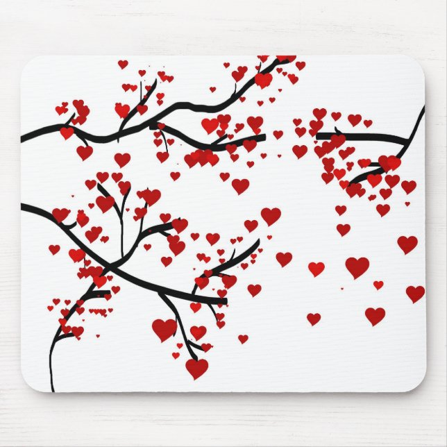 Heart Tree Mouse Pad (Front)