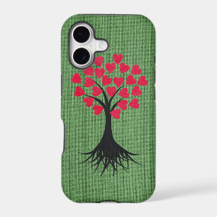 Heart Tree on Green iPhone 5 Case