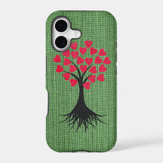 Heart Tree on Green iPhone 5 Case