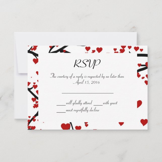 Heart Tree RSVP Card (Front)