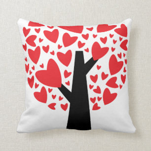 Heart Tree Valentine's Day Coussin