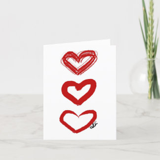 Heart Trio Card