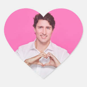 Heart Trudeau Stricker Heart Sticker