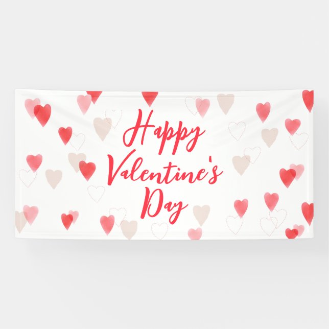 Heart Valentines Day Banner (Horizontal)