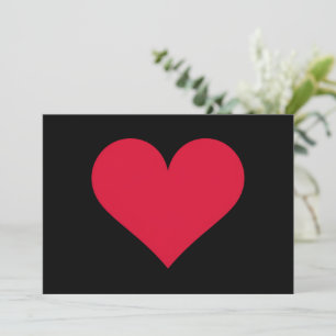 Heart Valentines Day Love Heart Invitation