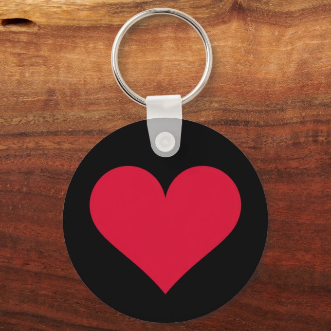 Heart Valentines Day Love Heart  Keychain (Front)