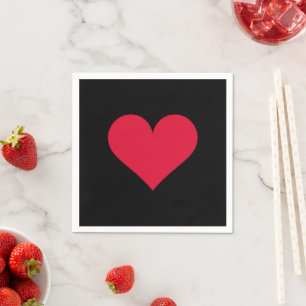 Heart Valentines Day Love Heart  Napkin