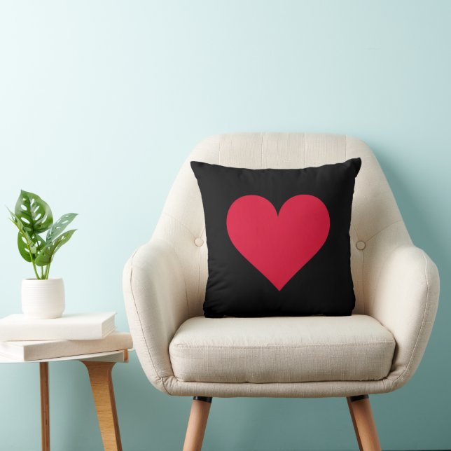 Heart Valentines Day Love Heart  Throw Pillow (Chair)