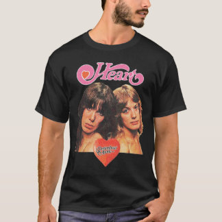 Heart Vintage Rock Portrait Graphic T-Shirt
