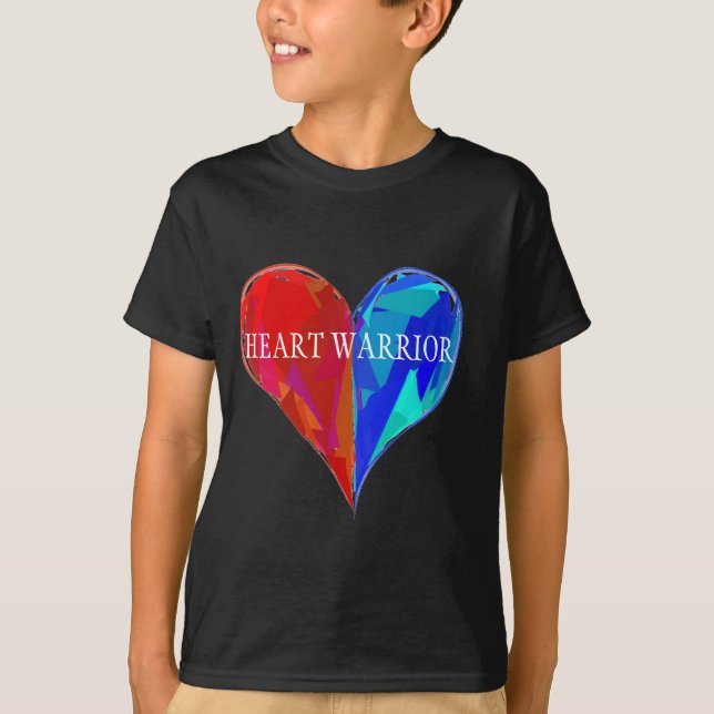 Heart Warrior heart pieces Kids T-shirt (Front)