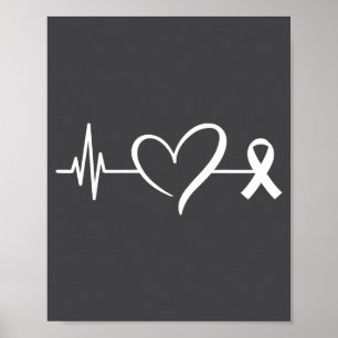 Heart Warrior Heartbeat American Heart Disease Awa Poster