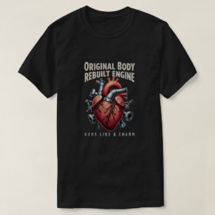 Heart Warrior - Rebuilt & Running Strong Survivor T-Shirt