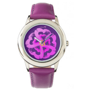 Heart Watch Purple Blossom