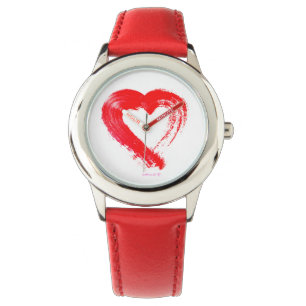 Heart Watch Red Heart bezel frame