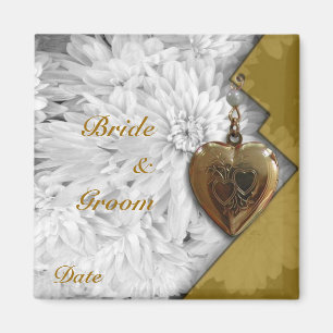 Heart Wedding Favour Magnet