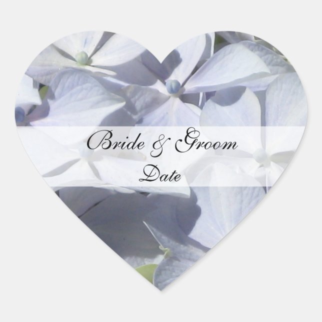 Heart Wedding Save the Date Stickers (Front)