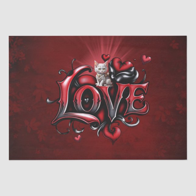 Heart Whispers: The Magic of Love  Tissue Paper (Front)