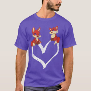 Heart Wildlife Foes Nature Forest Animal Fo Lover T-Shirt