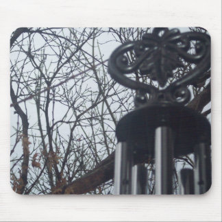 heart wind chime mouse pad
