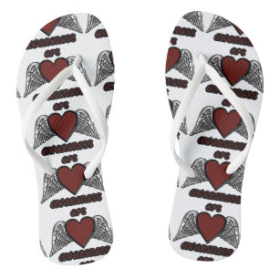 Heart/Wings...APS Flip Flops