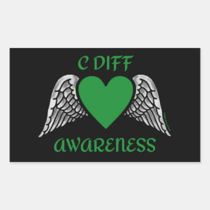Heart/Wings...C Diff Sticker