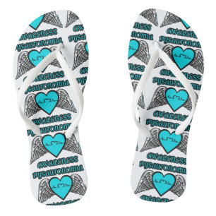 Heart/Wings...Dysautonomia Flip Flops