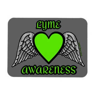 Heart/Wings...Lyme Magnet