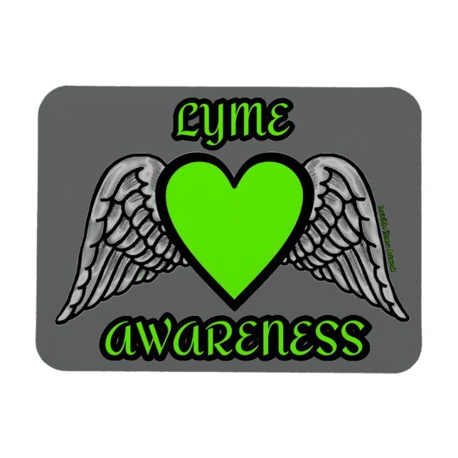 Heart/Wings...Lyme Magnet (Horizontal)