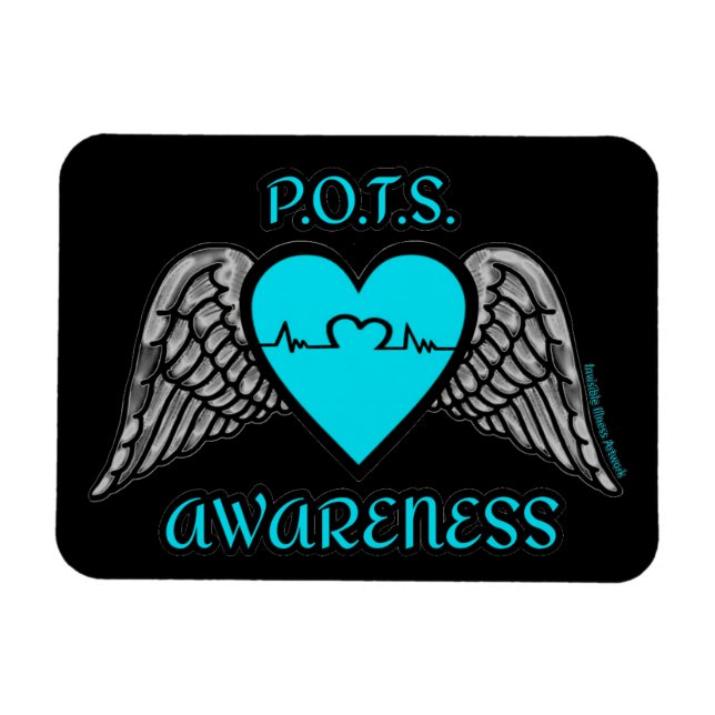 Heart/Wings...P.O.T.S. Magnet (Horizontal)