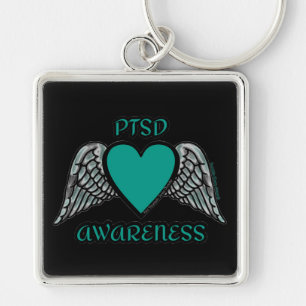 Heart/Wings...PTSD Keychain