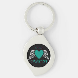 Heart/Wings...PTSD Keychain