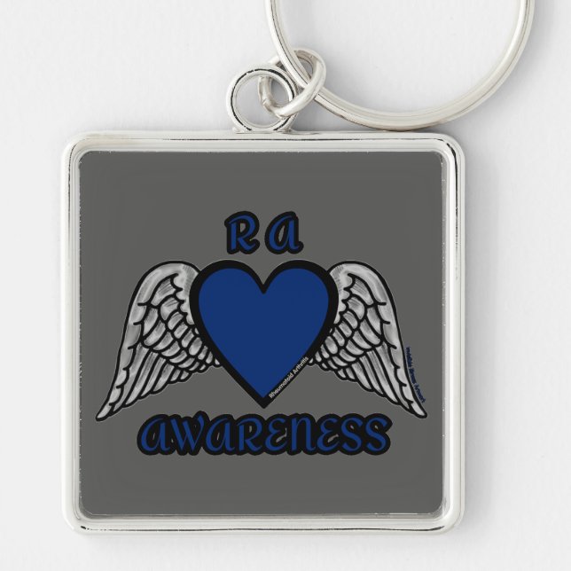 Heart/Wings...RA Keychain (Front)