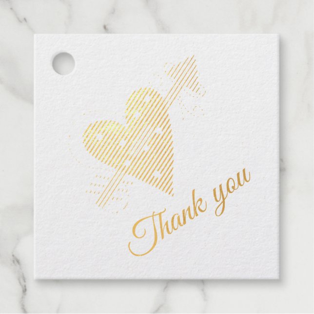 Heart With an Arrow Favour Tags (Front)