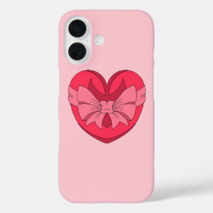 Heart with Arrowhead and Bow iPhone 16 Case