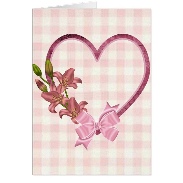 Heart with Floral Arrangement (Front)