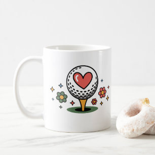 Heart With Floral Elements Mug — Health & Wellness