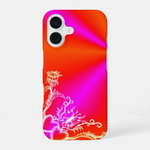 Heart with Flower and Butterfly iPhone 16 Case