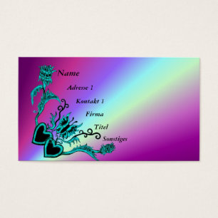 Heart with Flower and Butterfly on Rainbow