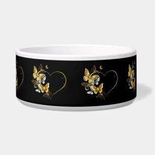 Heart with Golden Butterflies