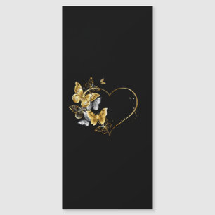 Heart with Golden Butterflies