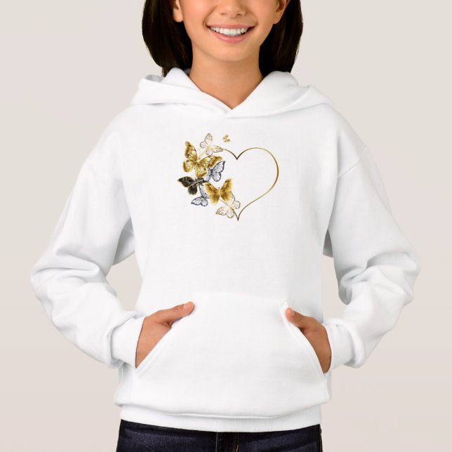 Heart with Golden Butterflies (Front)