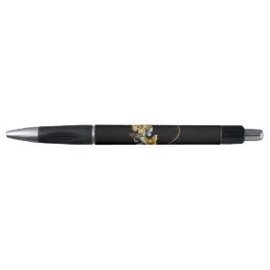 Heart with Golden Butterflies Pen