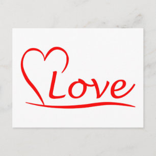 Heart with Love Postcard