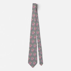 Heart With Stargazer Lilies Tie