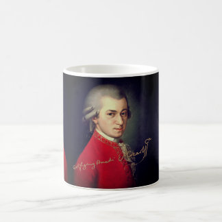 ♥ Heart Wolfgang Amadeus Mozart with signature ♥ Coffee Mug
