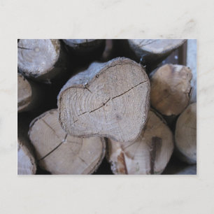 Heart wood postcard