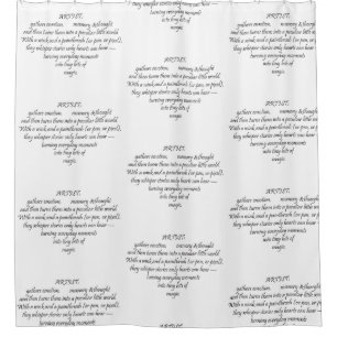 Heart Words Explaining and Artist Whimsical Art 