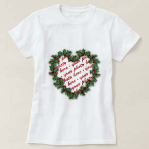 Heart Wreath Photo Frame T-Shirt
