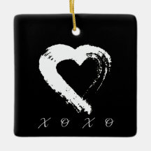 Heart XOXO Car Ornament