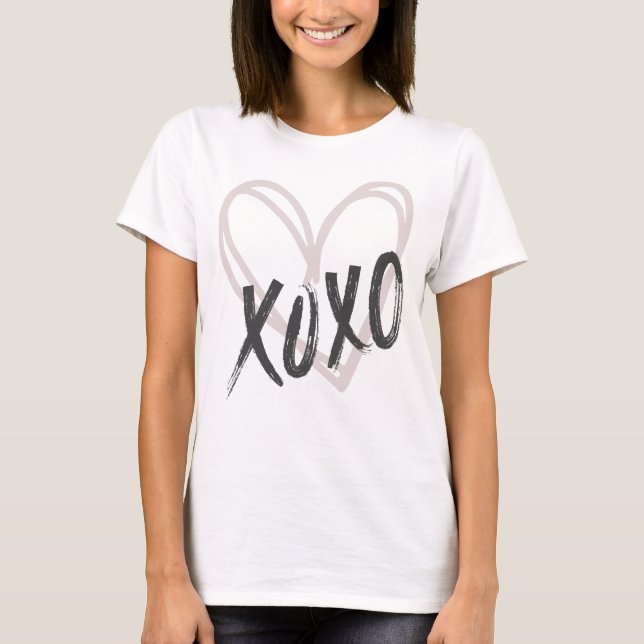 Heart X's and O'x XOXO T-Shirt (Front)